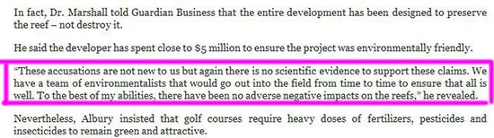 Team of Environmentalists evaluate coral reef issues at Bakers Bay.